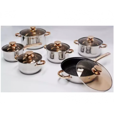 Kaisa Villa Cookware Set (6 Piece Stainless Steel Induction)